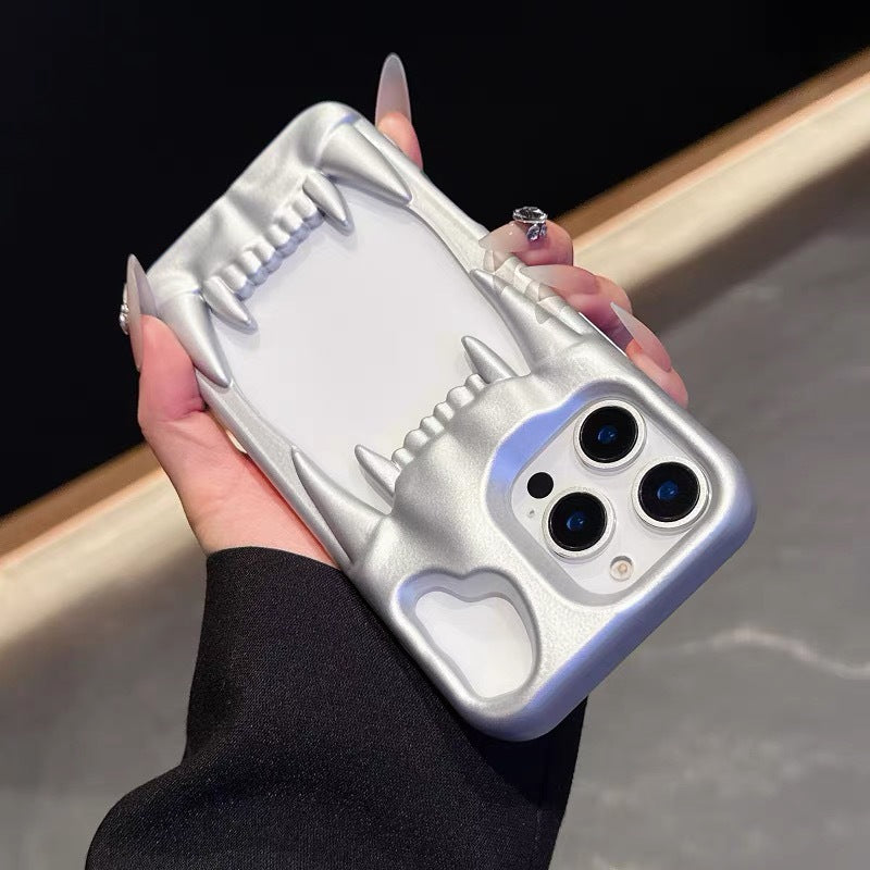 Cas créatif de téléphone de dent Tiger Hollow