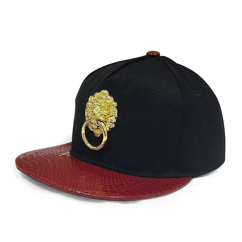 Casquette de baseball en cuir PU pour hommes