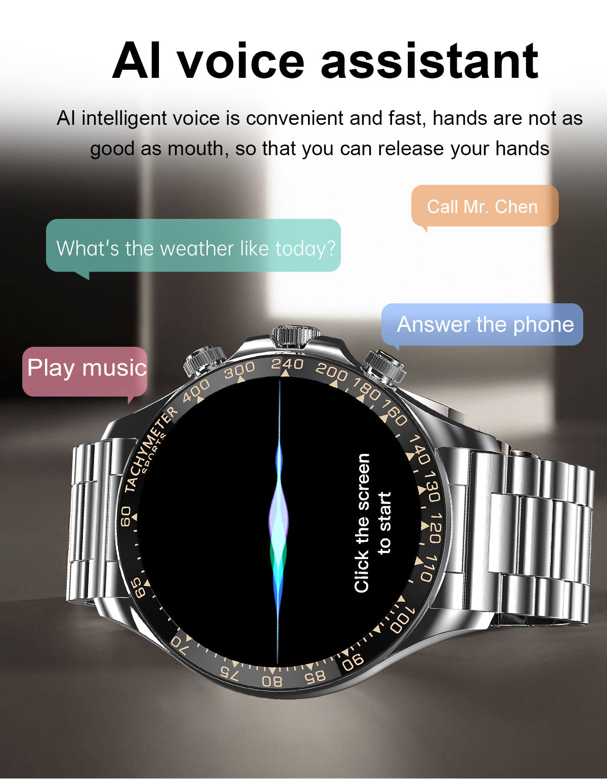 Écran rond Smart Watch EX108 Bluetooth Appel