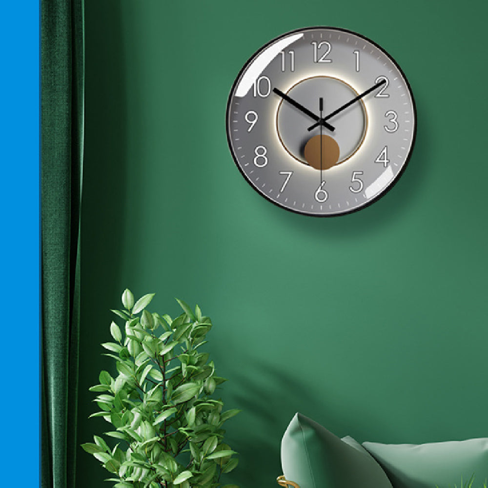 Salon American Light Luxury Bruitless Clock