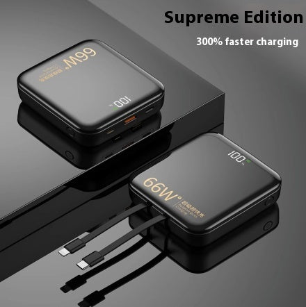 Charge grande capacité Super rapide avec câble Power Bank