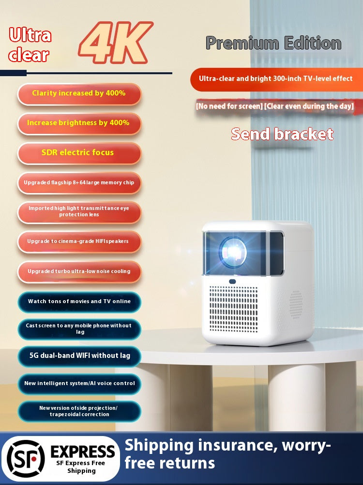 Smart Bedroom Focusing Wall Automatique Projecteur ultra-haut