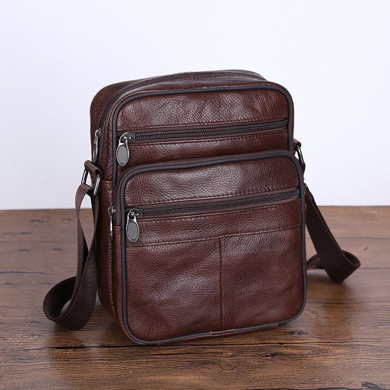 Sac d'épaule en cuir homme Casual et élégant design de corps croisés