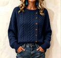 T-shirt à manches longues avec boutons pour femmes