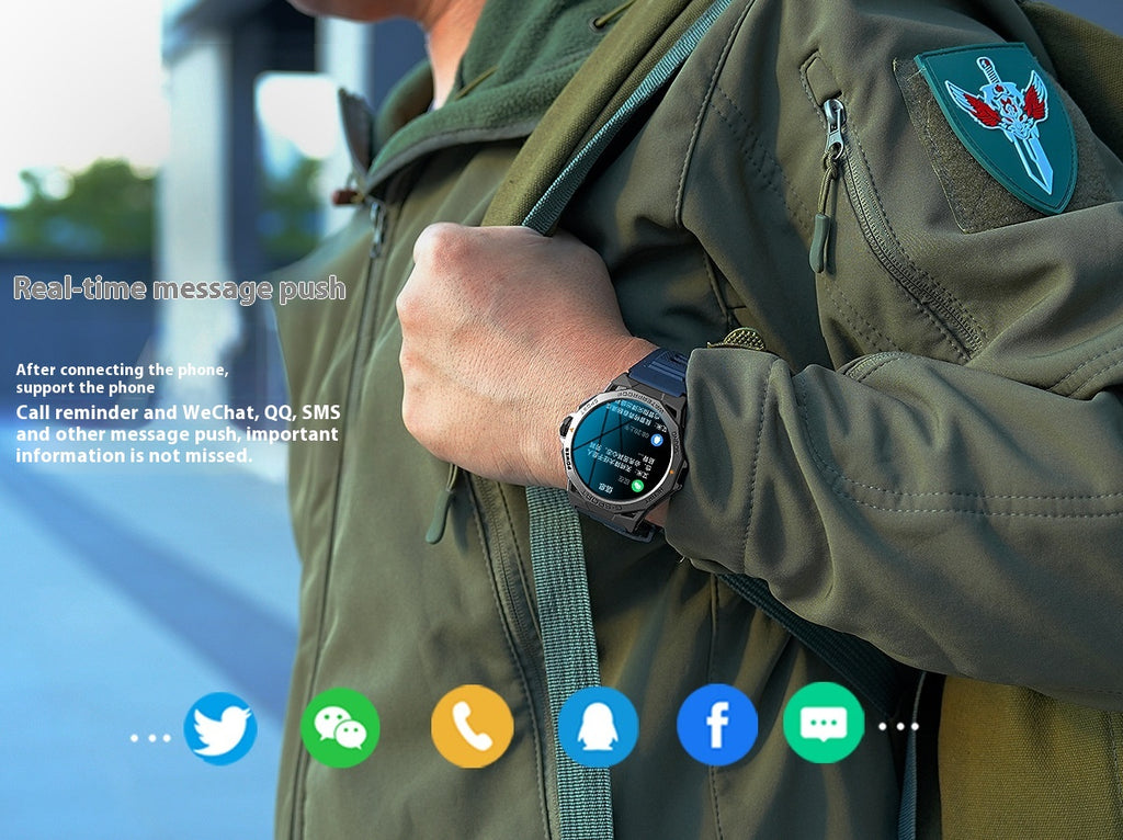 Écran Bluetooth appelant la météo Fréquence cardiaque Surveillance de l'oxygène du sang Smart Watch