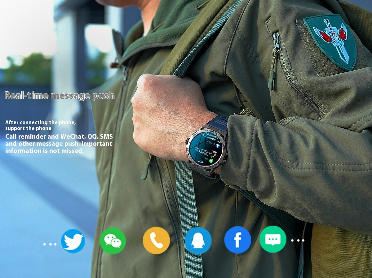 Écran Bluetooth appelant la météo Fréquence cardiaque Surveillance de l'oxygène du sang Smart Watch