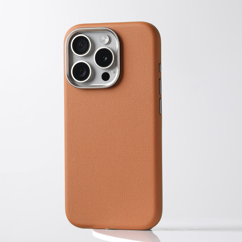 Couverture de protection en cuir Magsafe Magnetic Por Metal Lens Ip Tout compris