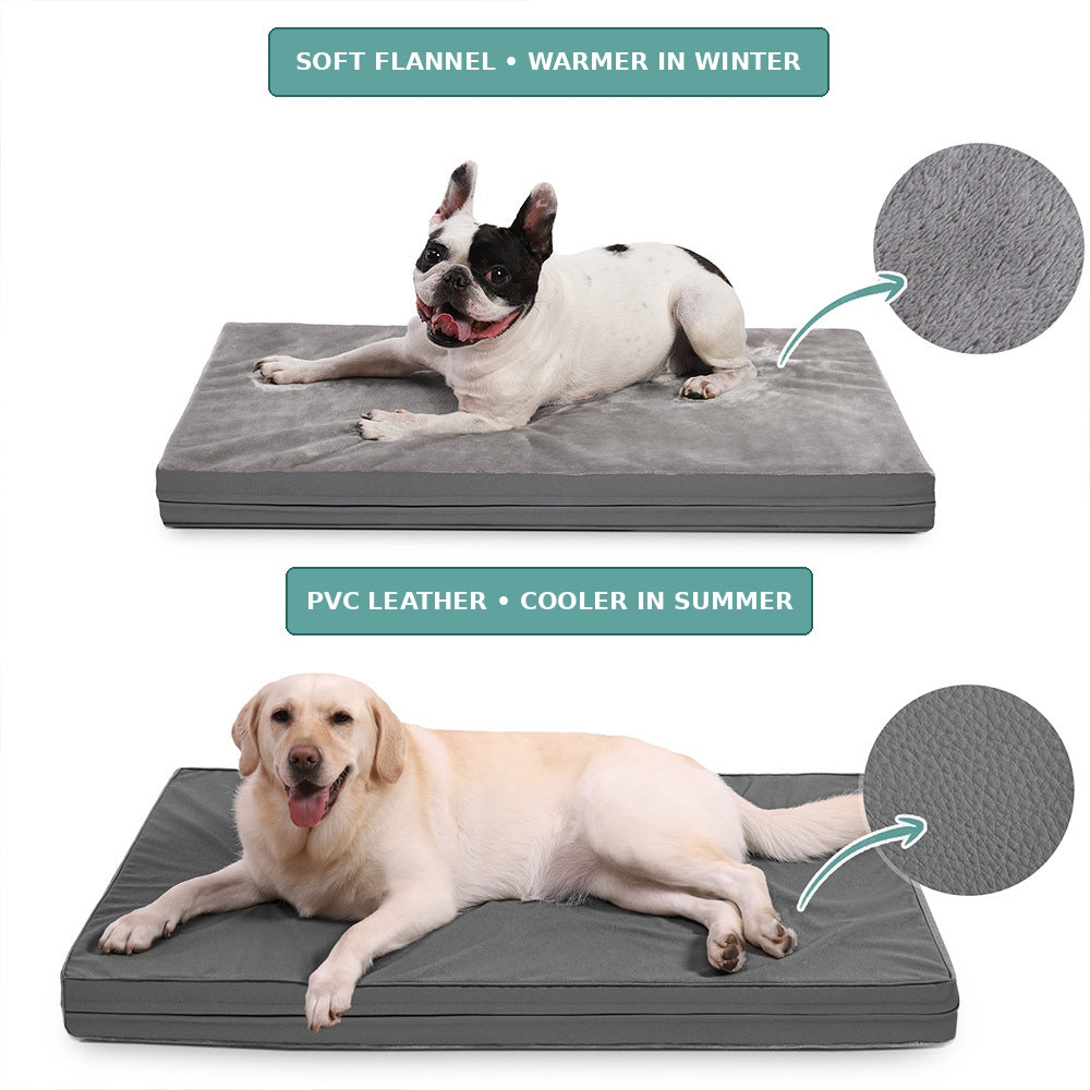 Pad de lit de caisse de chien imperméable