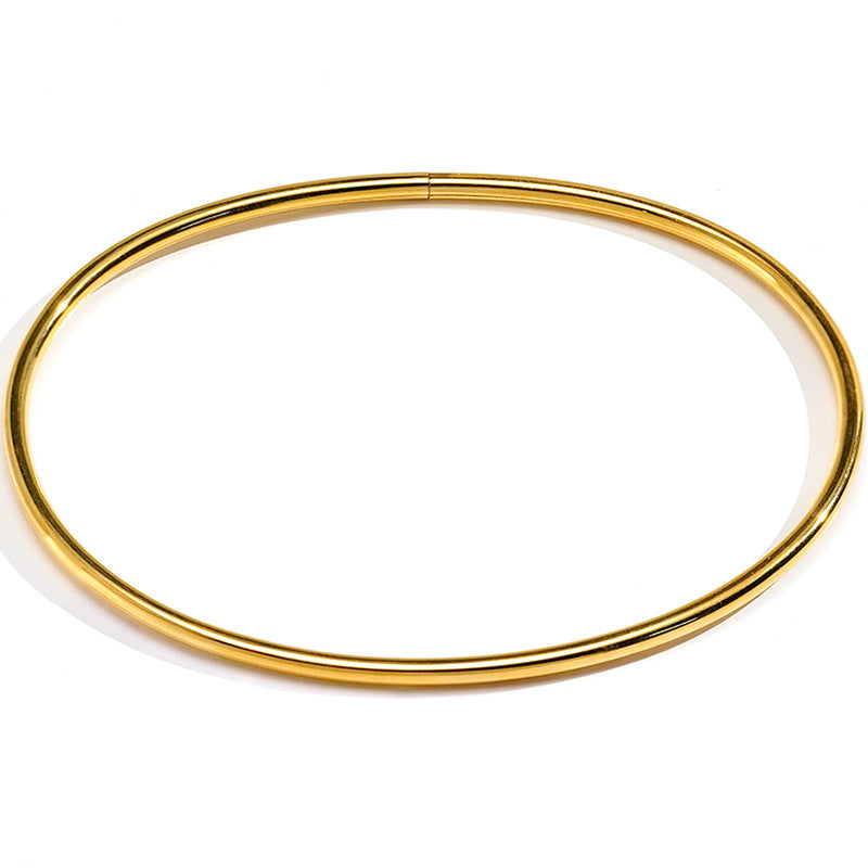 Titane en acier Tube creux Anklet et bracelet