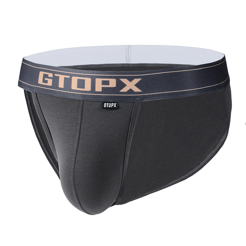 Fourche haute couche mince U convex hommes slips Sexy Low Waist