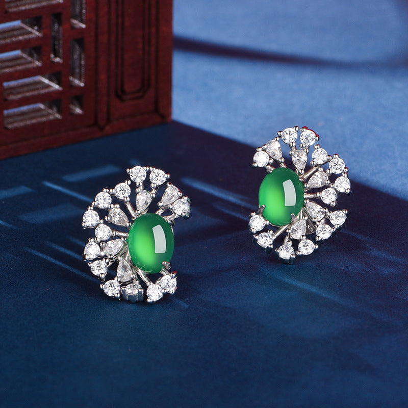 S925 Boucles d'oreilles en acier inoxydable en argent sterling