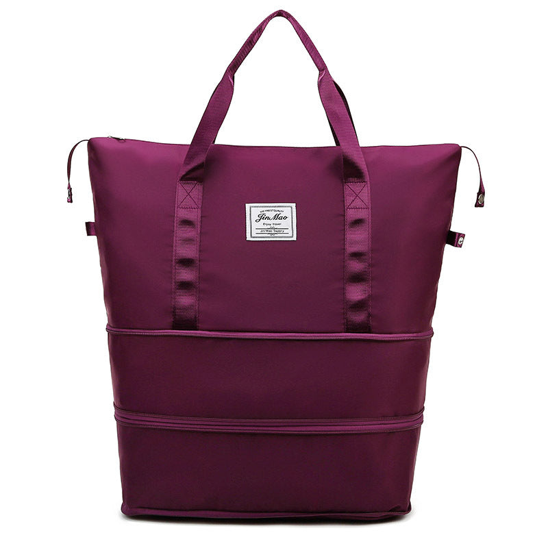 Sac de voyage Grande capacité Double expansion Portable Gym Sac à bagages étudiant Sto