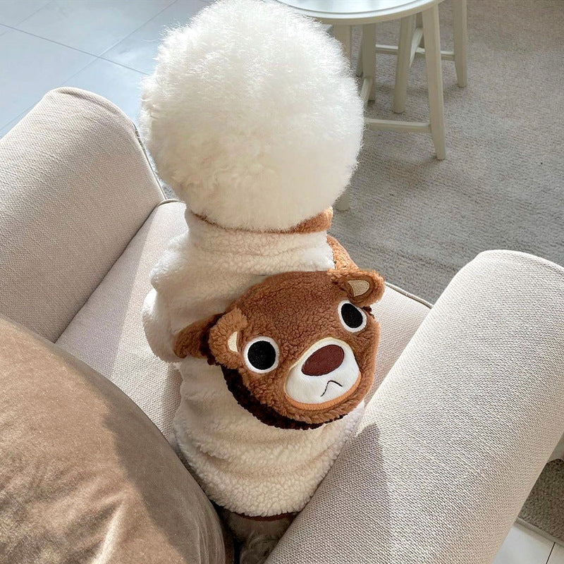 Envoyer un petit paquet de vêtements de chien pour Teddy avec un cœur