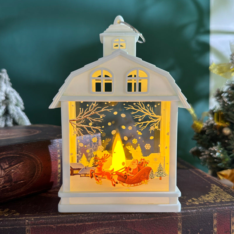Décorations de Noël Rétro Satchel Night Light Ornements de Noël Arbre suspendu Vent