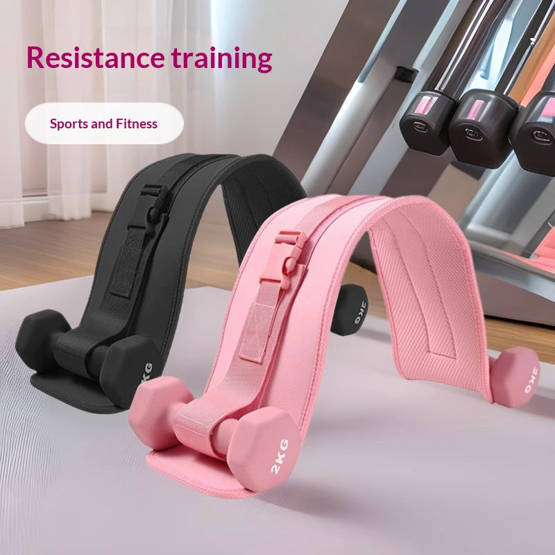 Yoga Dumbbell Waist and Glute Bridge Assist Band avec un design antidérapant