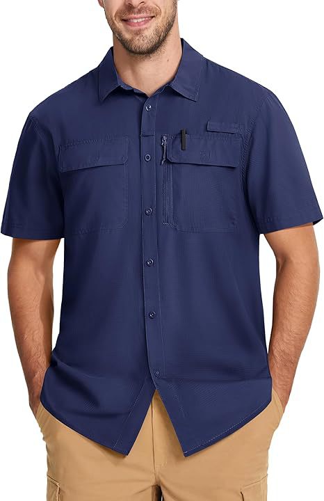 Solid-color Outdoor Quick-sèchement Respirant Chemise légère