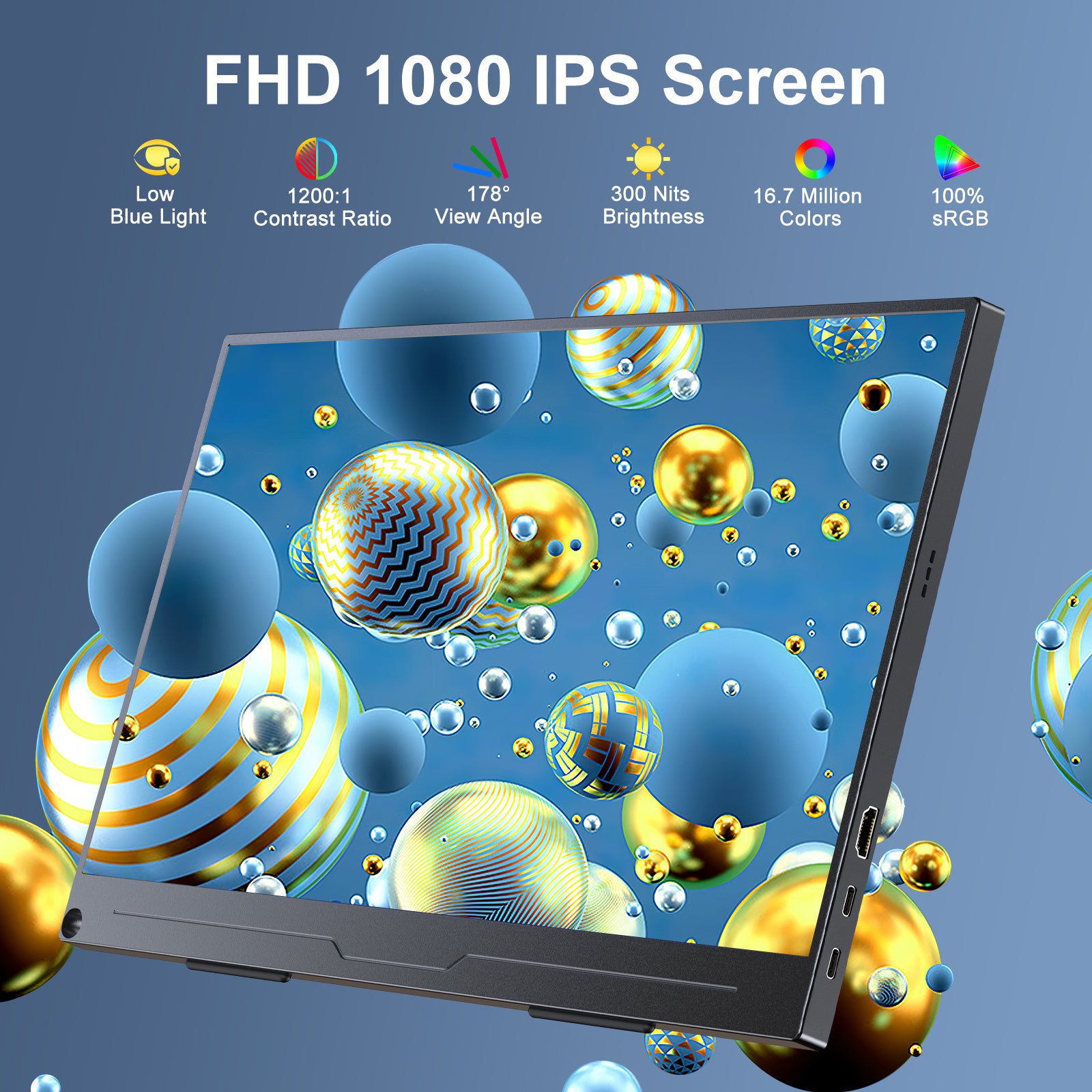 UPERFECT 15,6 pouces HDR IPS moniteur portable