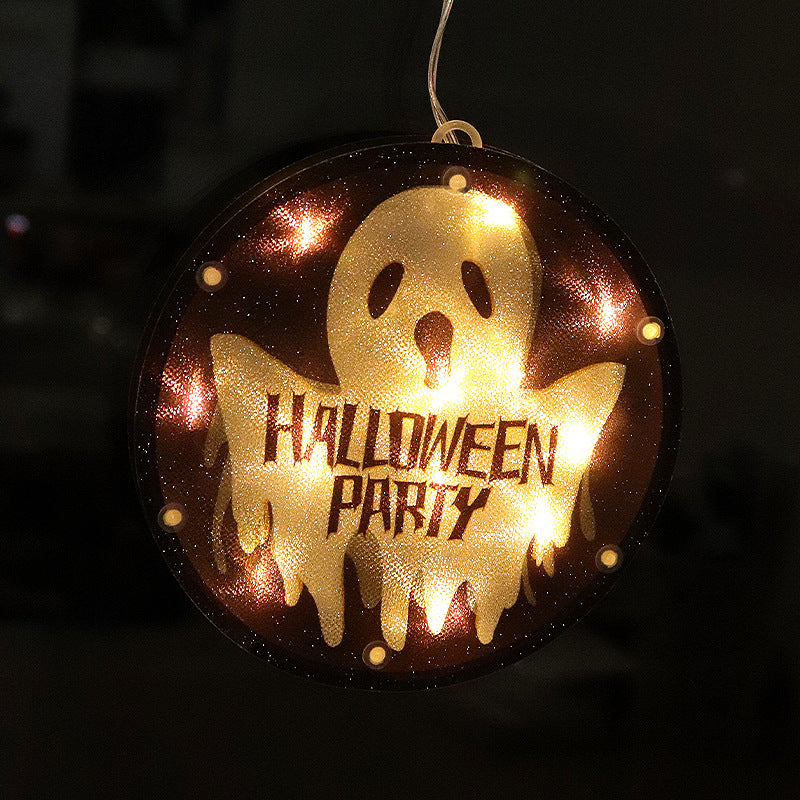 En stock Traitement Halloween Lumineux citrouille décoration légère Fête fenêtre pendentif Atmos