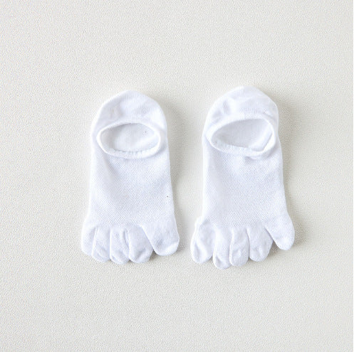 Désodorisant en coton pour hommes et chaussons respirantes à cinq orteils absorbant la sueur