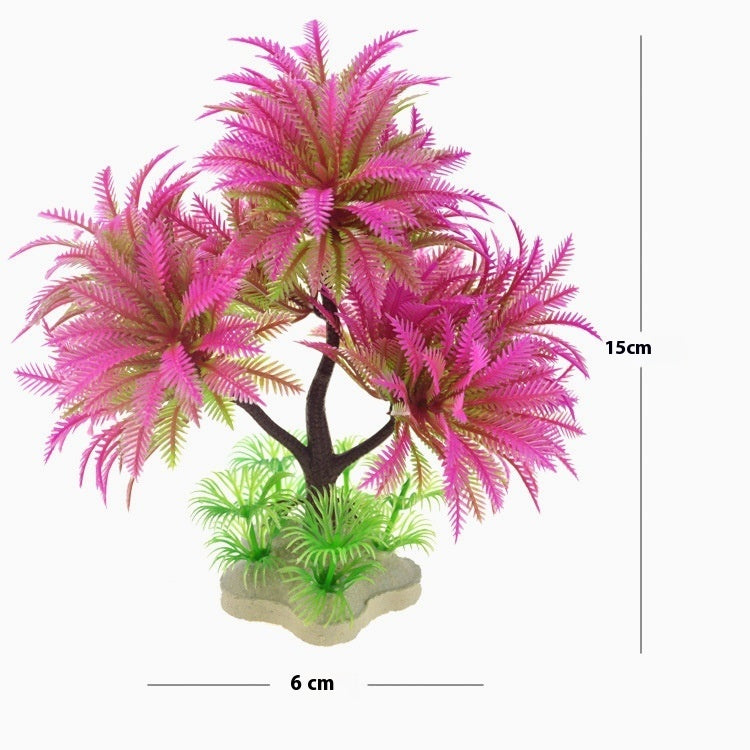 Fish Tank Landscape Artificial Water Grass Tree Landscape Simulation Aquarium décoratif P