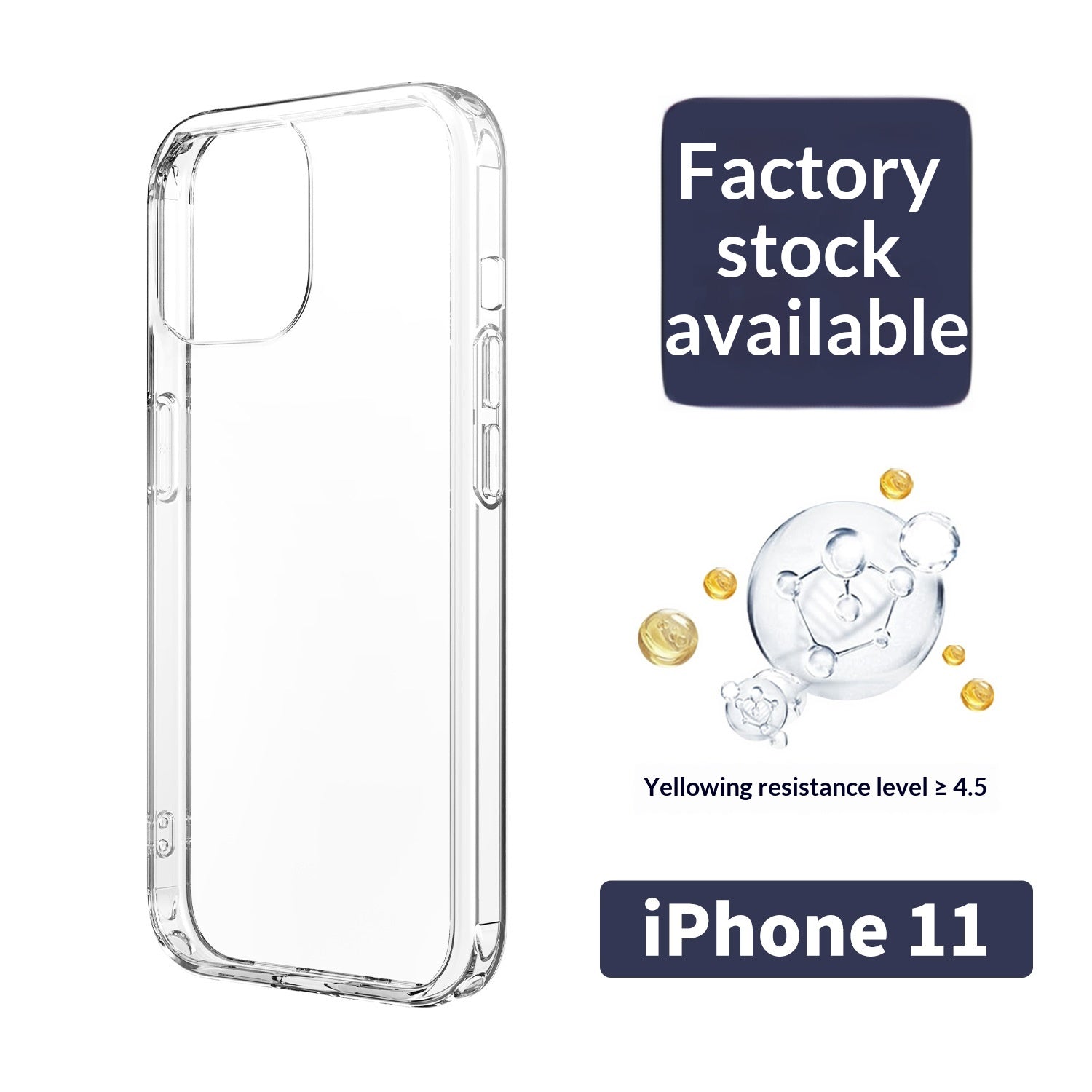 Corps complet transparent Drop preuve téléphone Case
