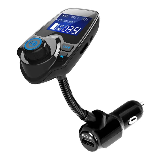 Voiture sans fil FM Transmetteur rapide USB Charge mains libres Call Car MP3 Player Entrée AUX