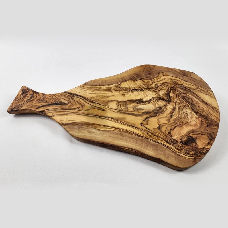 Tableau de coupe en bois pour la pizza Steak et légumes