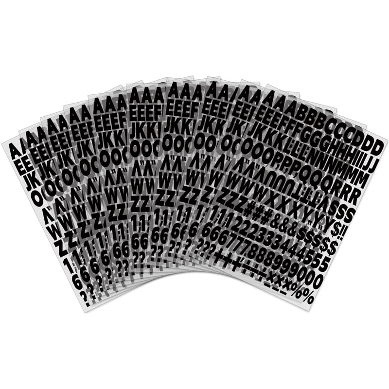 1680pcs Fer sur la chaleur lettres de transfert et nombres Alphabets tissu lettre vinyle bricolage pour Sp