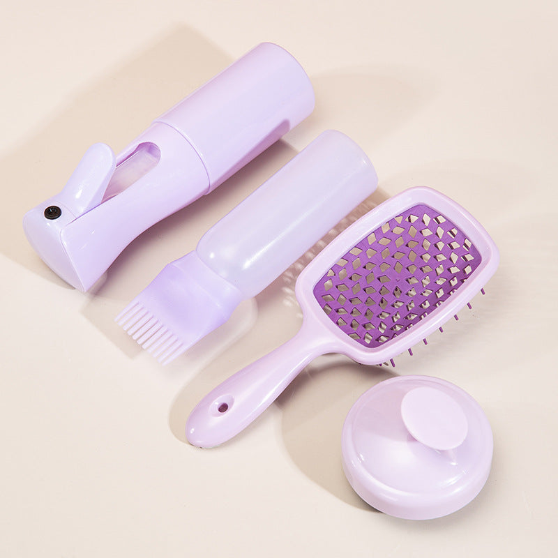 Vaporisateur haute pression nettoyage de bouteille de silicone Shampooing brosse Peigne Hollow soins cheveux Dyei