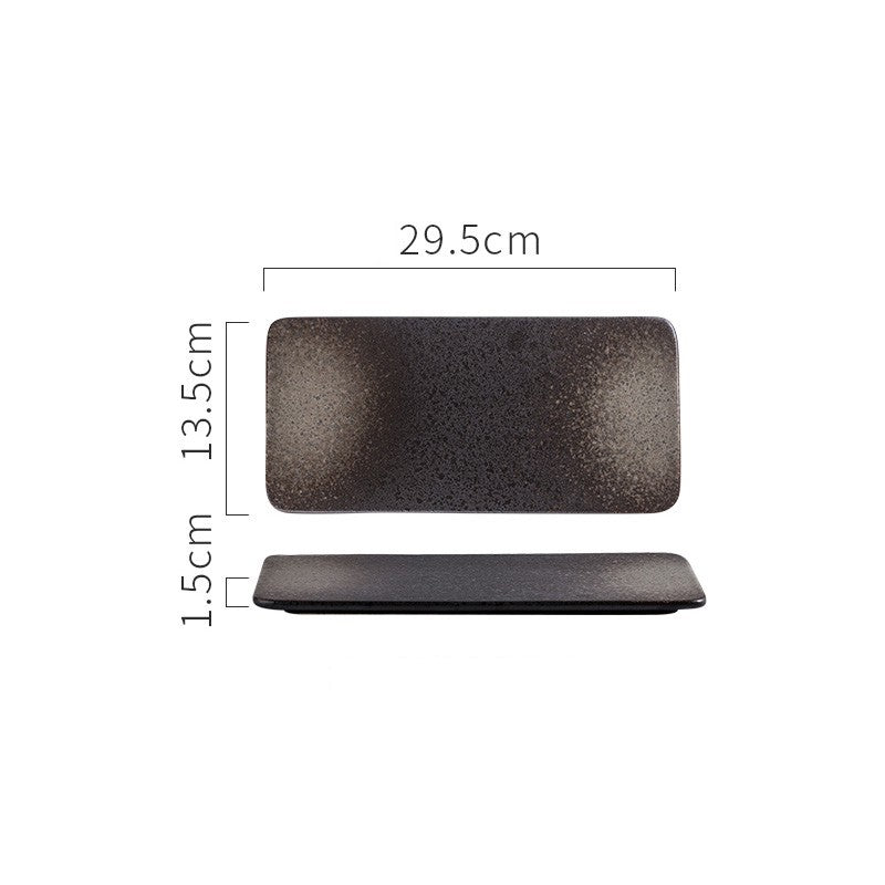 Céramique rectangulaire Sushi Platter japonais