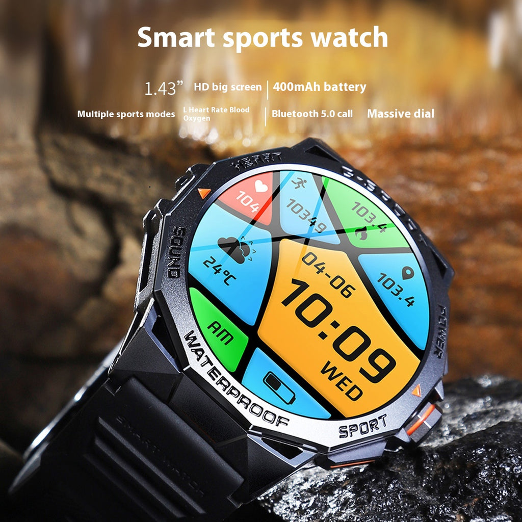 Écran Bluetooth appelant la météo Fréquence cardiaque Surveillance de l'oxygène du sang Smart Watch