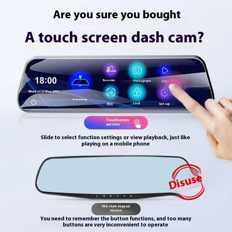 Enregistreur vidéo en streaming d'écran tactile de 10 pouces