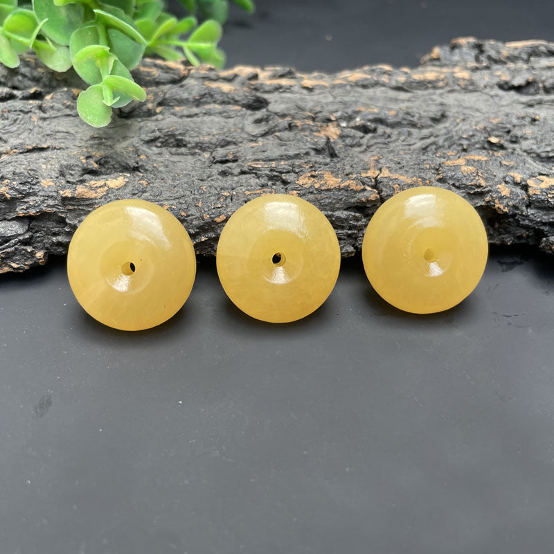Beige Jade Ping An Buckle 25mm10 Yuan Modèle Stall Supply Live Delivery Bien-être Produits Me