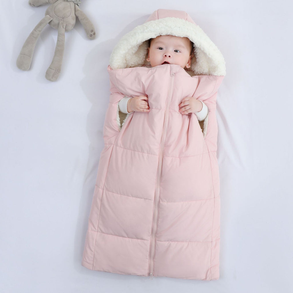 L'automne et l'hiver chaud Épaisseur à capuchon Nouveau-né Swaddle