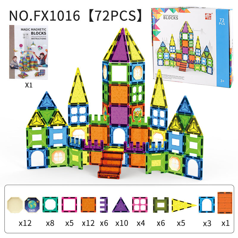 Magnetic Tile Jouet d'assemblage éducatif pour enfants