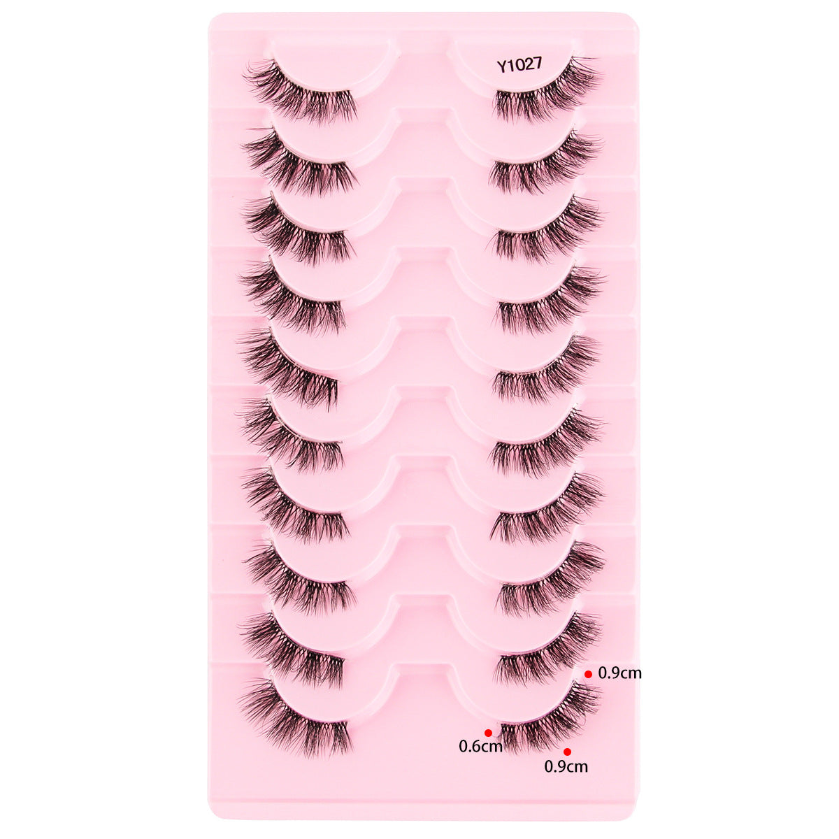 Femmes Portable Européen et style américain Sheer demi-longueur faux cils