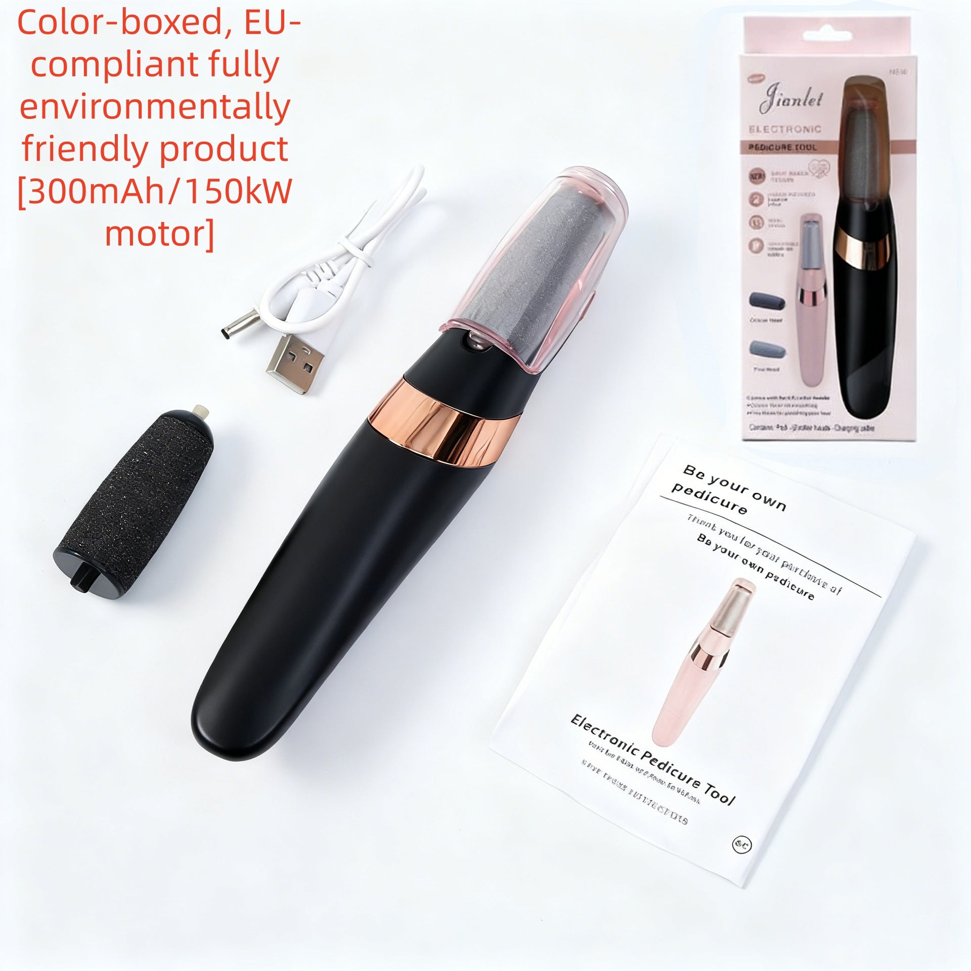 Callus et Dead Skin Remover Foot Scrubber Mini Fichier de pied électrique rechargeable