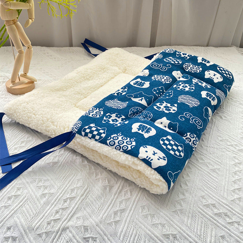 Hamac de chat suspendu en peluche réglable