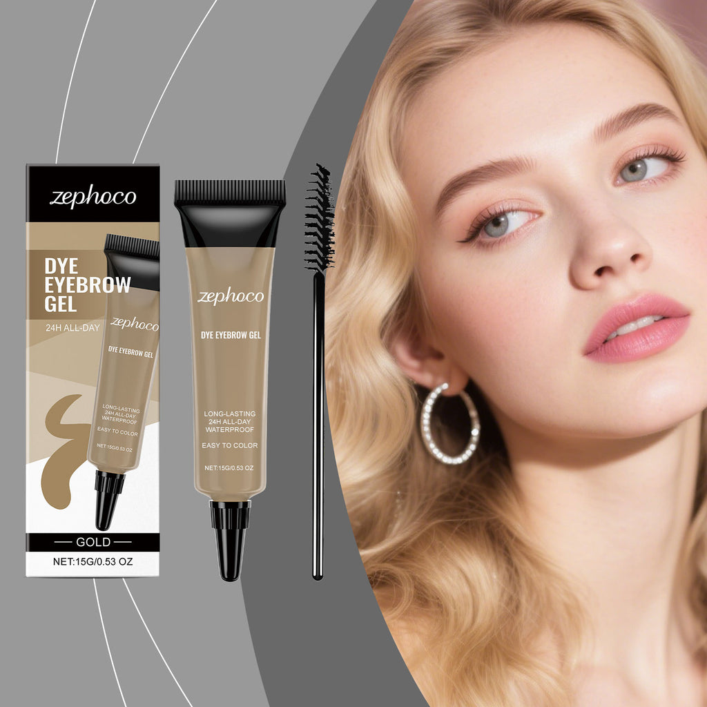 Crème de teinture des sourcils résistant à l'eau