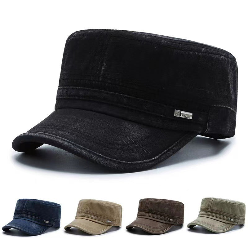 Chapeau tout-saison pour hommes en plein air occasionnel plat