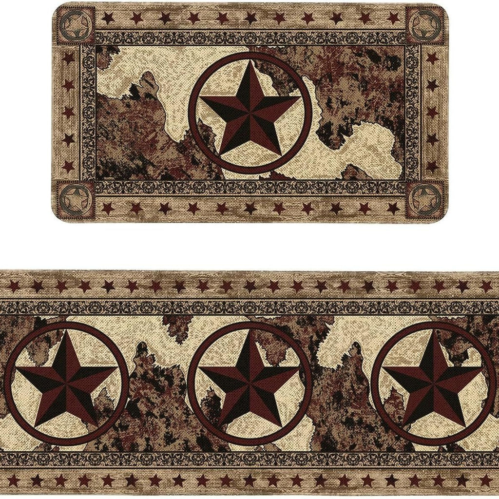 Rétro-style tapis de cuisine résistant aux taches Durable et facile à entretenir