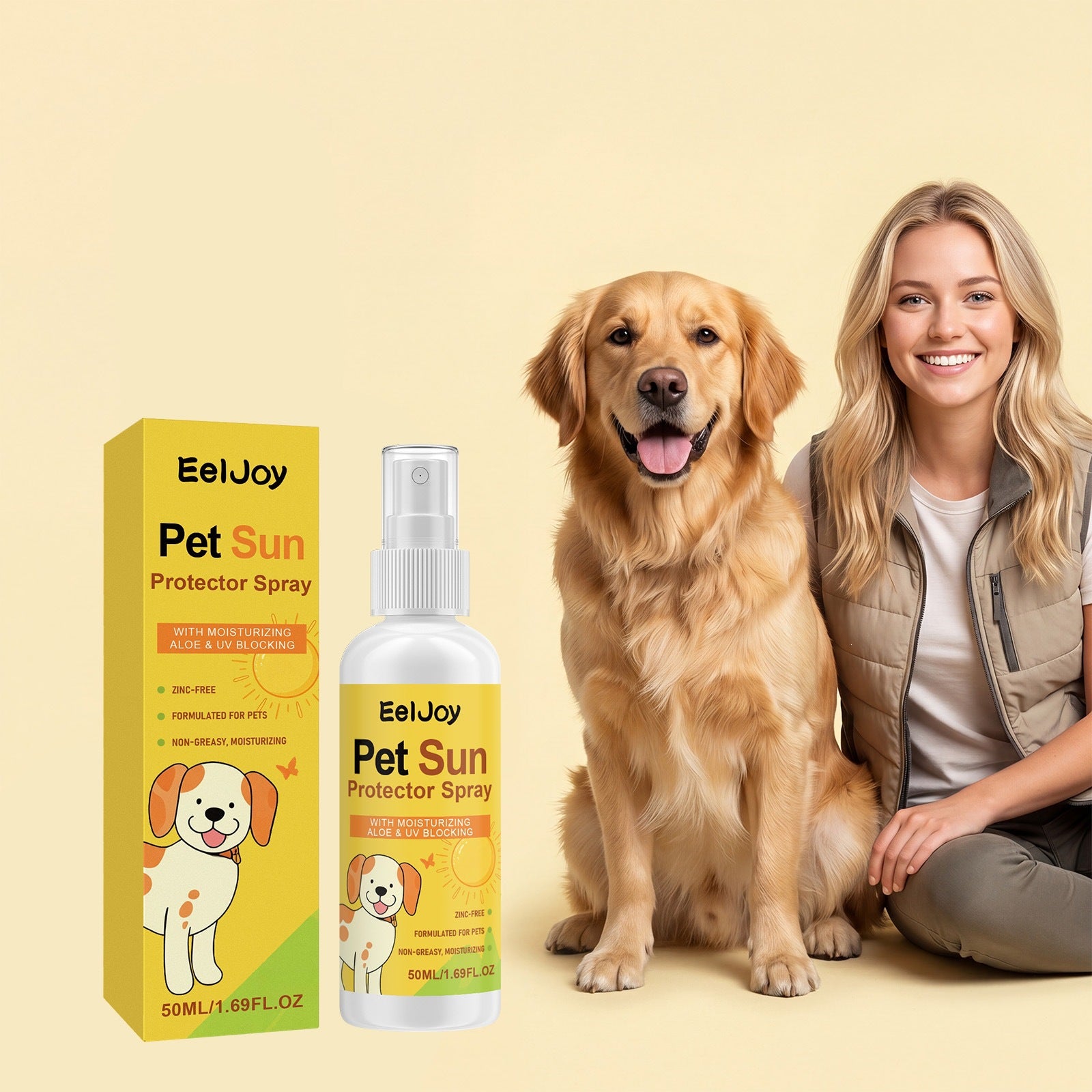 Spray protecteur du soleil animal