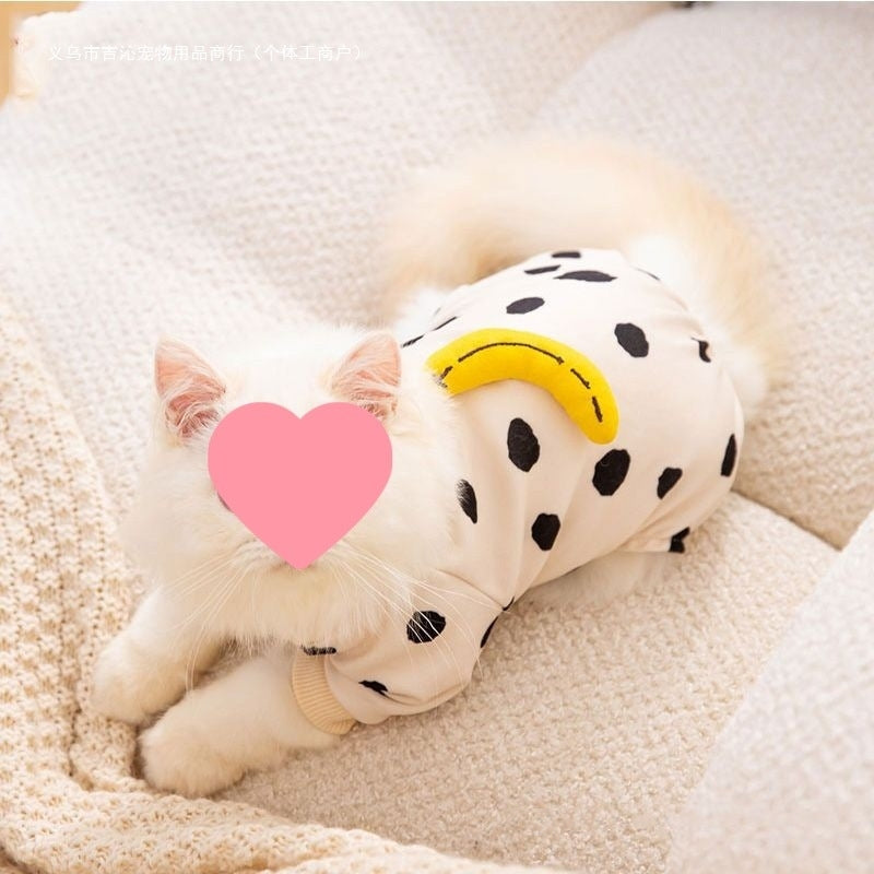 Mignon Kitty Vêtements pour animaux de compagnie Anti-lint