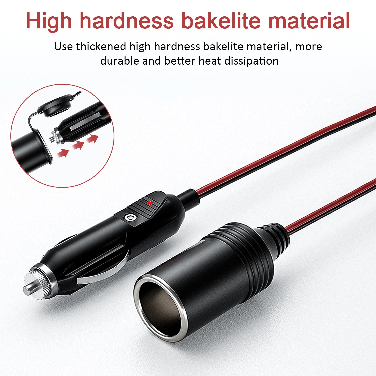 Câble d'extension d'alimentation USB 4 M voiture allume-cigarette USB