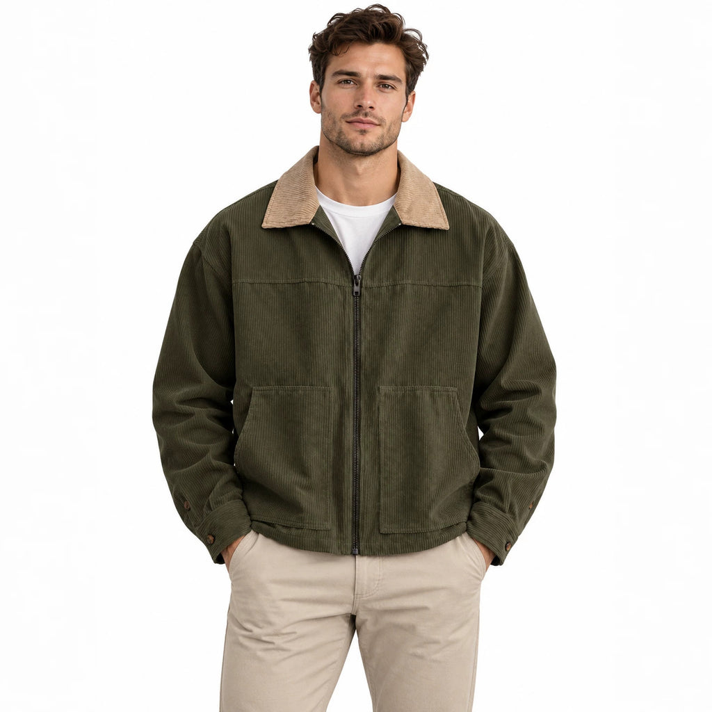 Veste casual modèle Lapel vintage style américain