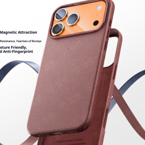 Boîtier de téléphone en tissu à aspiration magnétique