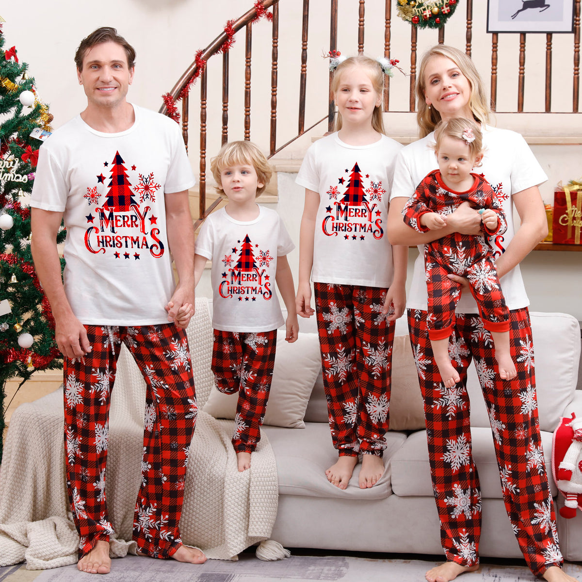 Maillot de pyjama imprimé de Noël