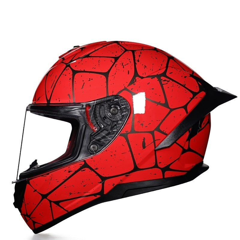 Casque de moto bébé garçon et fille été personnalité gros couple de queue