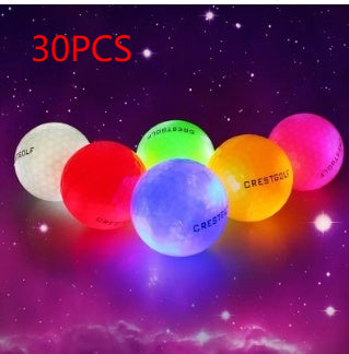 LED Glowing Golf Ball Night Pratique 6 pièces dans une boîte