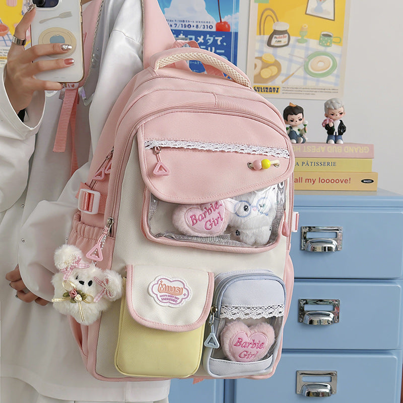 Petits élèves du secondaire Sac à dos élégant avec grande capacité